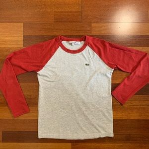 LACOSTE long sleeve baseball tee